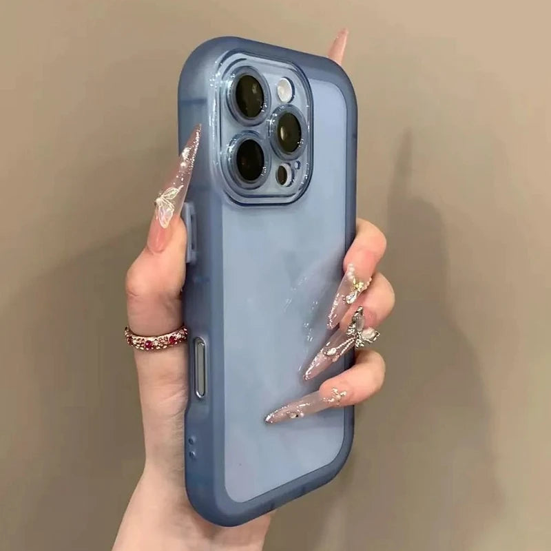 Soft Silicone Transparent Shockproof Phone Cases For iPhone 11 12 13 14 15 16 17 18 Pro Max Plus AIr Clear Bumper Cases Cover