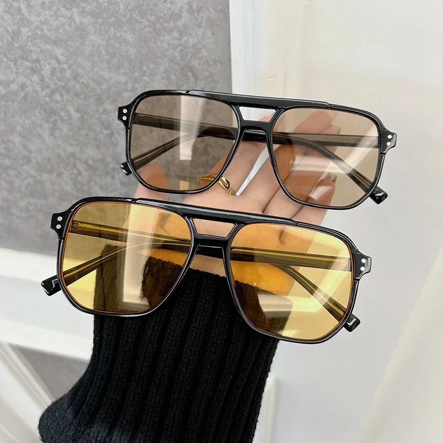 Brand Square Sunglasses Women Men Fashion Classic Sun Glasses Female Male Designer Mirror Outdoors Travel Shades Oculos De Sol
