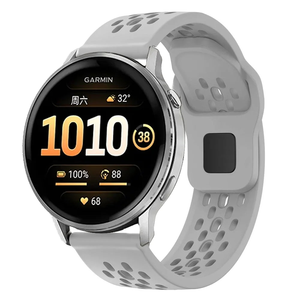 18/20/22mm Silicone Strap for Garmin Venu 4 45/41mm Venu 3 3s Sq 2 Plus Forerunner 170 70 570 265 255 Bracelet Active 6 5 Correa