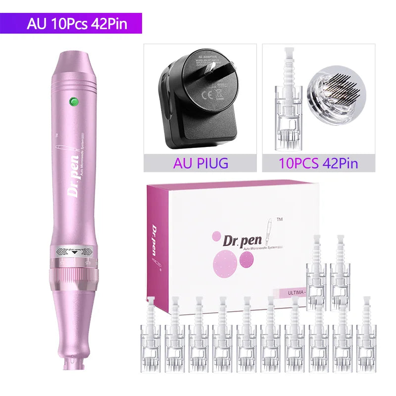 Authentic Dr. Pen Ultima M7 12Pcs 0.25mm Needles Multi-function Facial Mesotherapy Skin Wireless Electric Derma Beauty Device