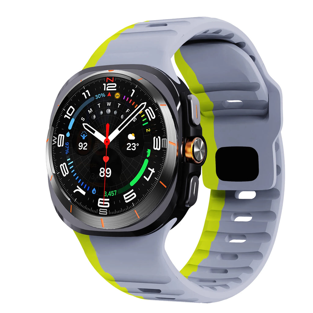For Samsung Galaxy Watch 7 Ultra Strap 47mm Accessories correa Sport Silicone Bracelet For Samsung Galaxy Watch ultra band 47 mm