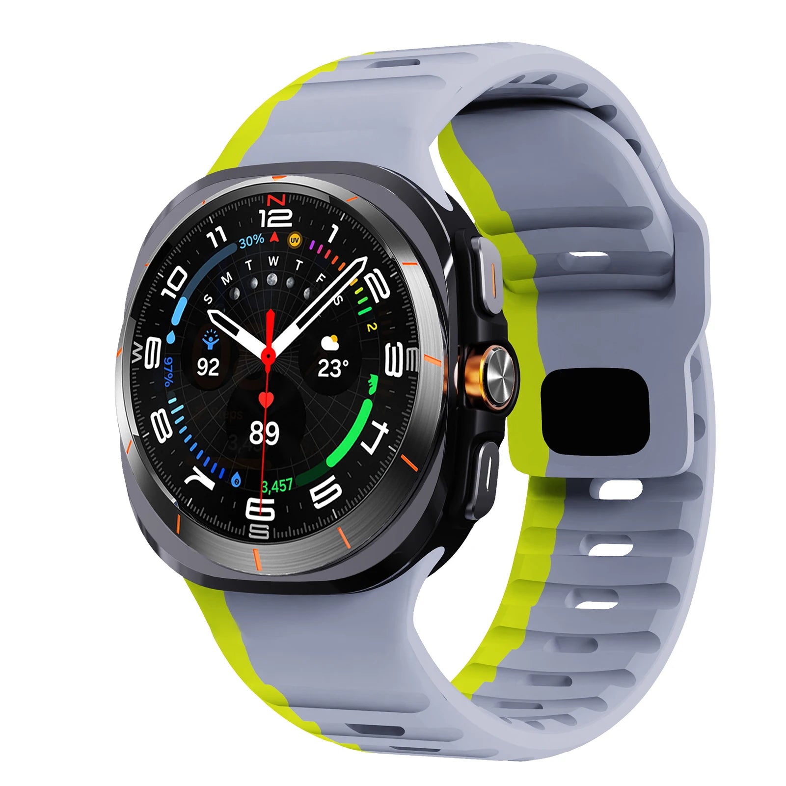 For Samsung Galaxy Watch 7 Ultra Strap 47mm Accessories correa Sport Silicone Bracelet For Samsung Galaxy Watch ultra band 47 mm