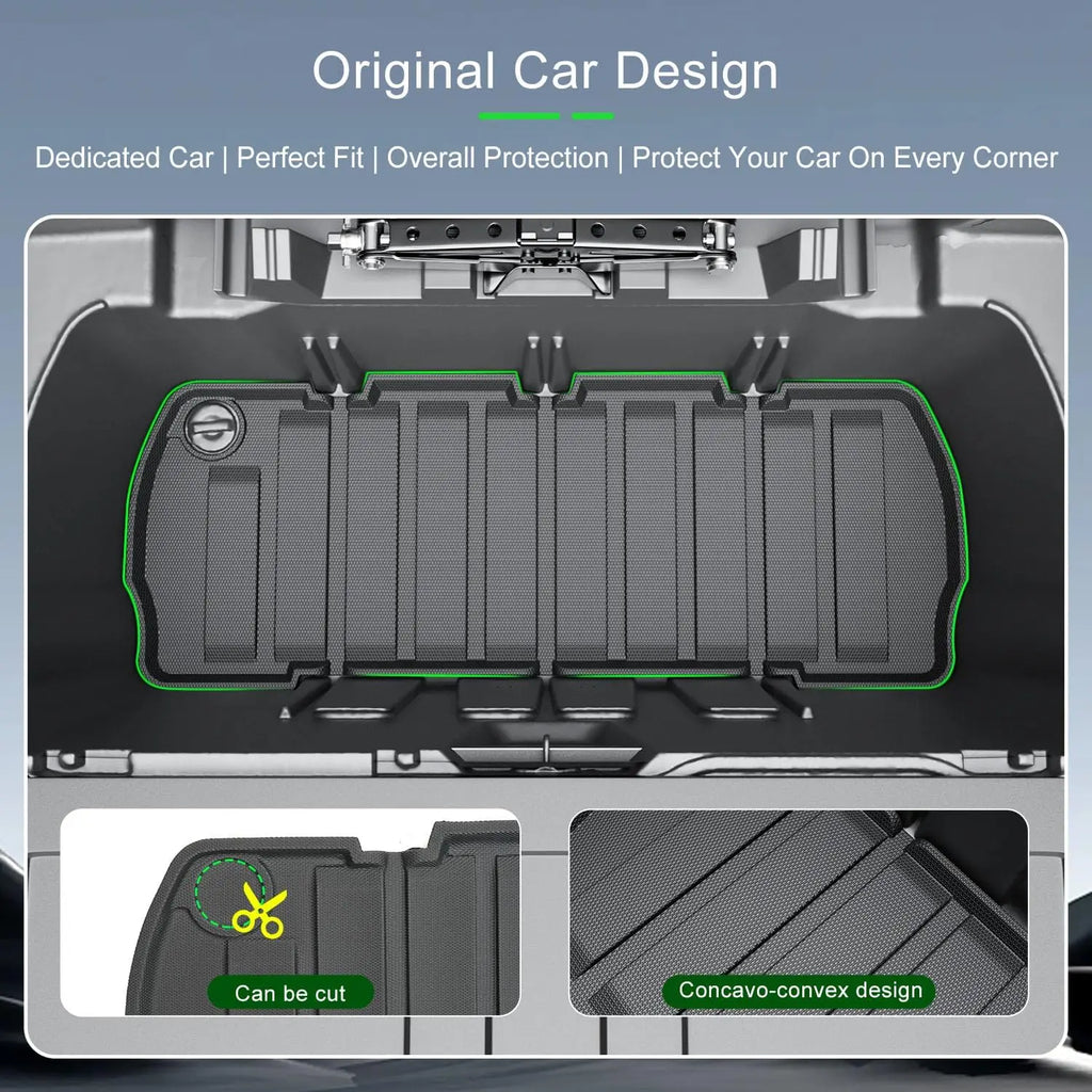 5.3FT Bed Mat Set for 2017 - 2026 Honda Ridgeline, Includes Tailgate & Rear Storage Mats