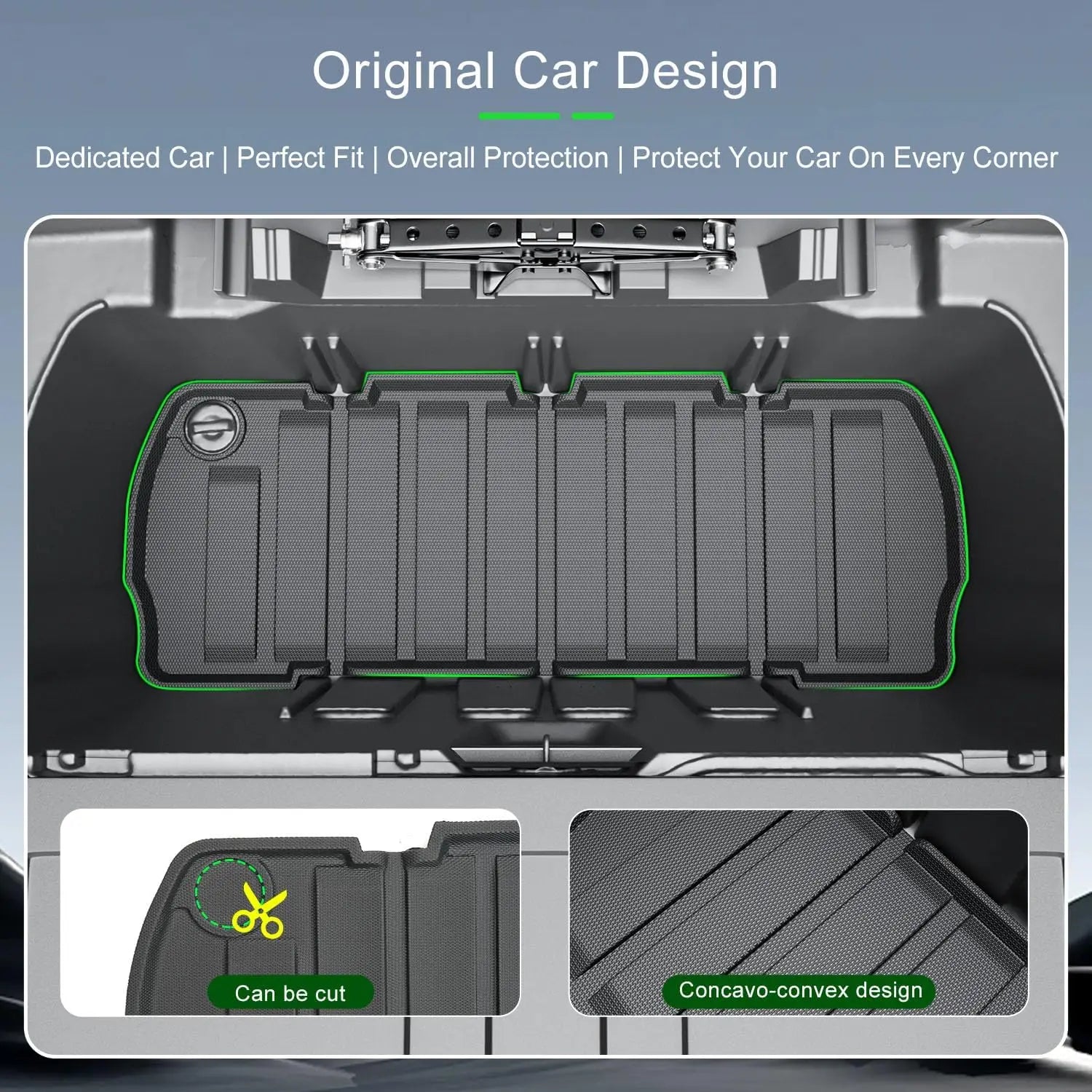 5.3FT Bed Mat Set for 2017 - 2026 Honda Ridgeline, Includes Tailgate & Rear Storage Mats