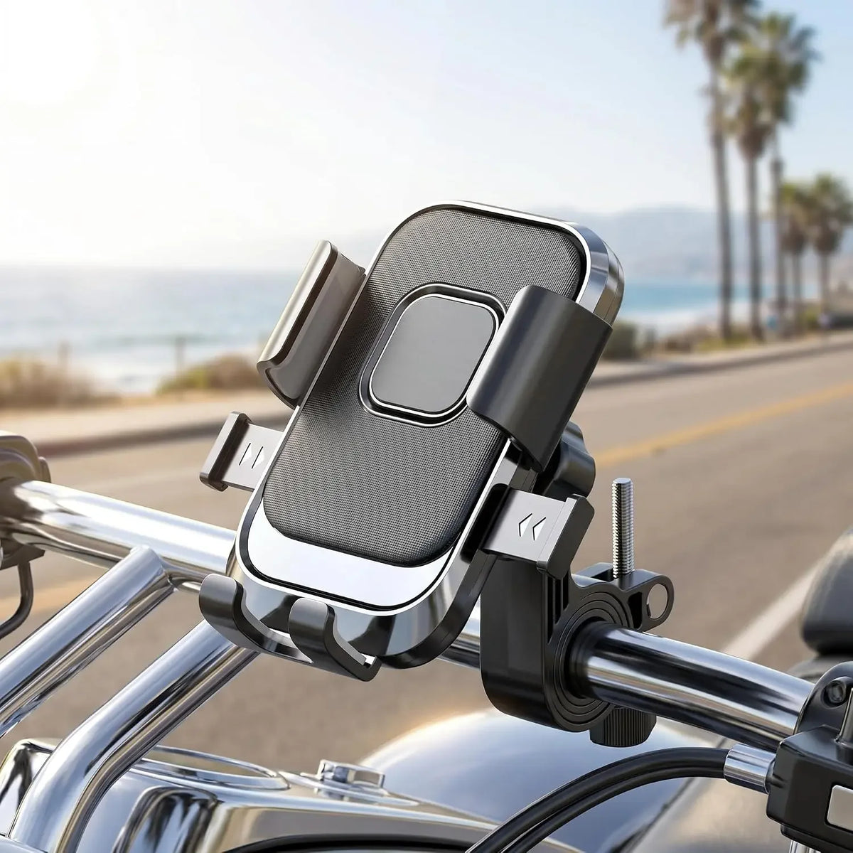 Motorcycles Bicycles Phone Holder Free Rotation Mobile Phone Navigation Bracket for Riding Shockproof for IPhone Xiaomi Samsung