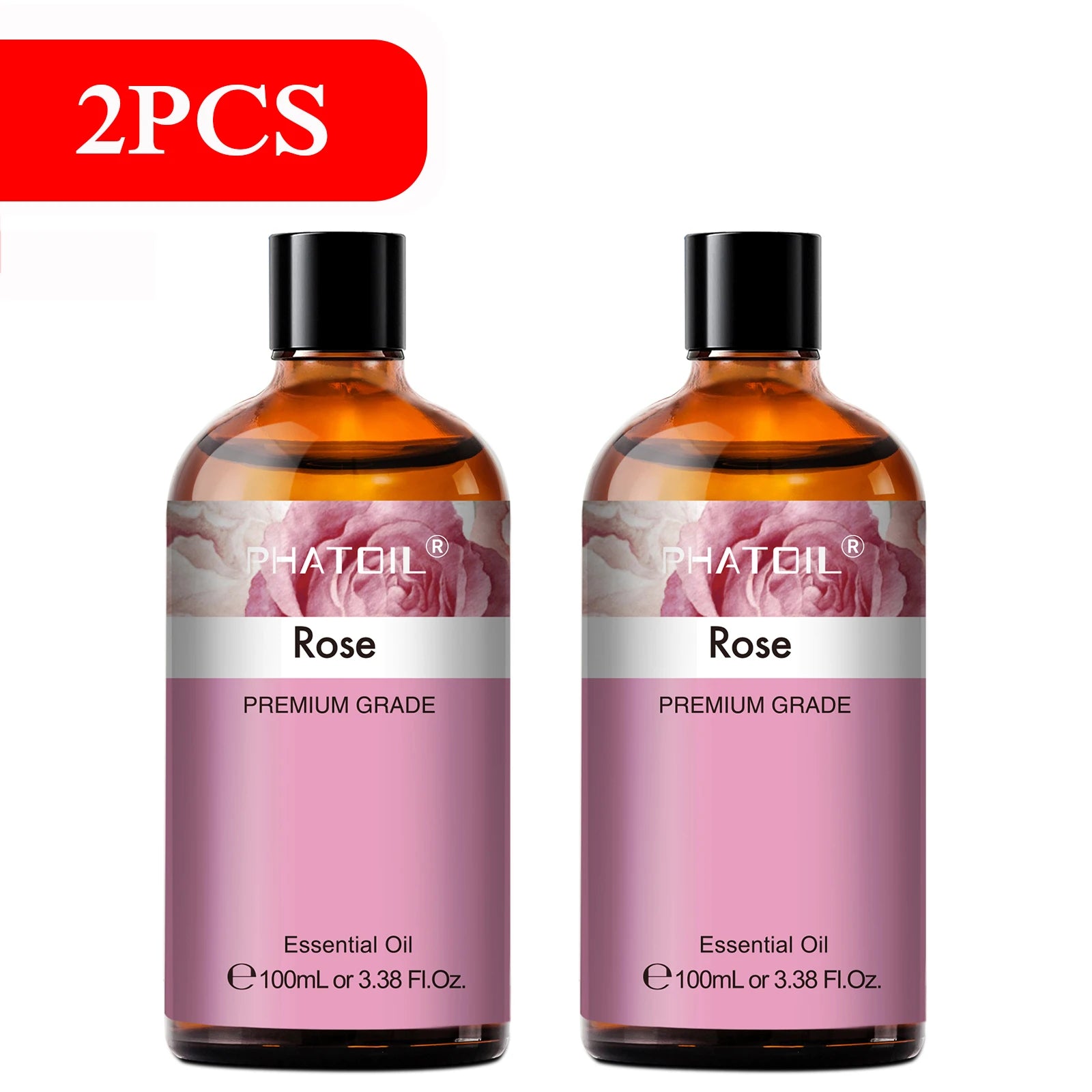 PHATOIL 100ML Eucalyptus Rose Essential Oils Lavender Indian Sandalwood Bergamot Cinnamon Lemongrass Essential Oils For Skin