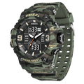 SMAEL 8049MC Camouflage New Style Digital Waterproof Sports Watches Men's Shock Analog Dual Display Watch