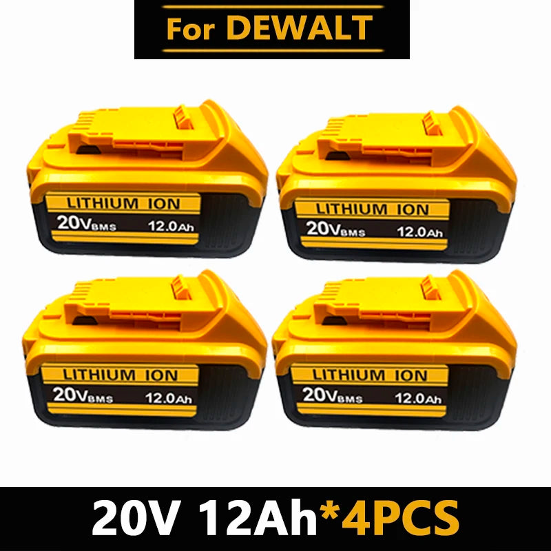 20V MAX XR Lithium Battery Pack For DeWalt Power Tools Replacement Battery Compatible DCB200 DCB205 8.0Ah Rechargeable Battery