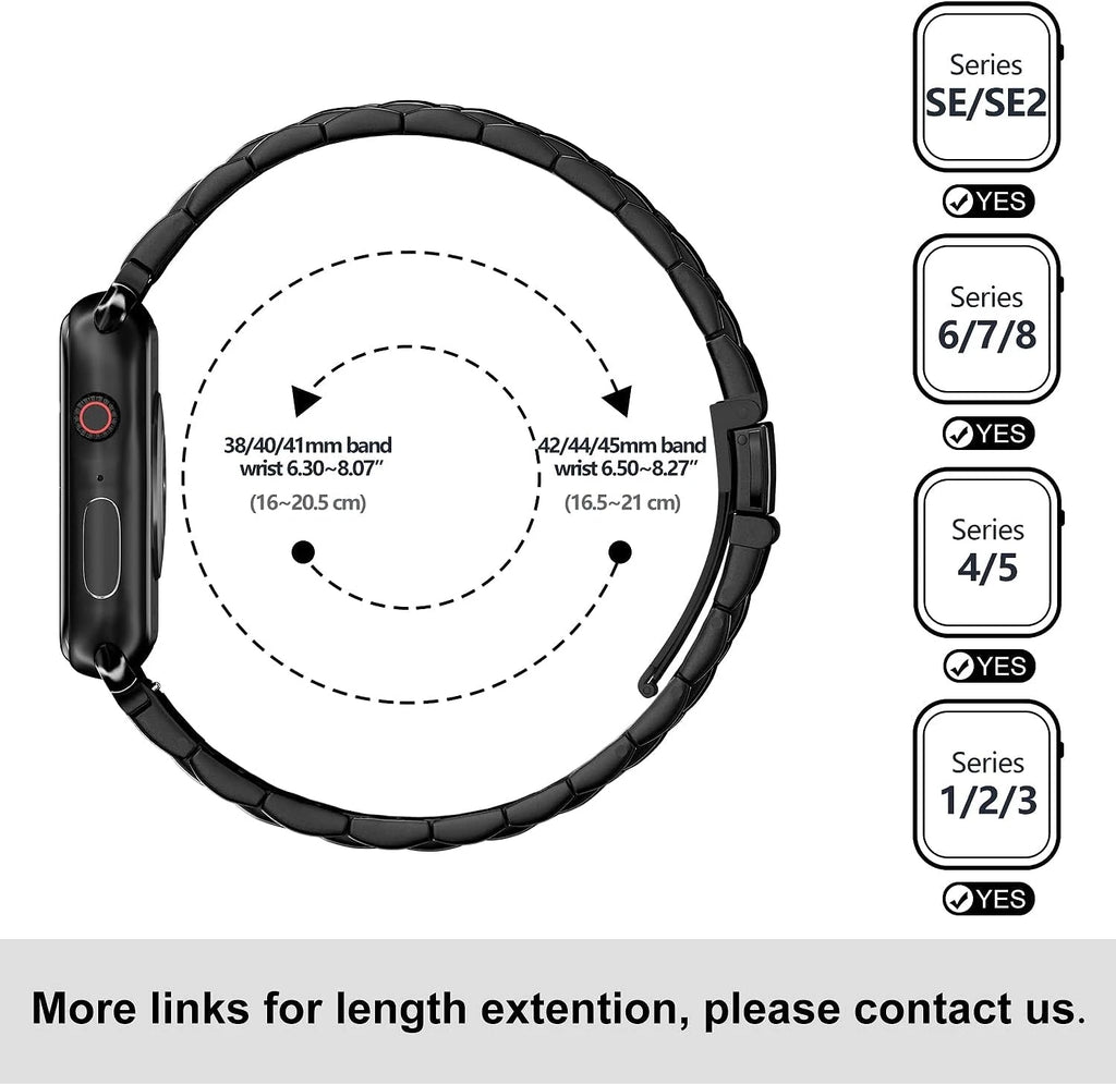 Stainless steel Strap For Apple Watch band UItra 49mm 9 8 7 45mm 41mm metal belt on Iwatch series 6 5 4 SE 3 44mm 42mm 40mm 38mm