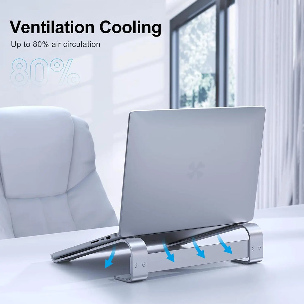 Aluminum Laptop Cooling Stand Riser for Desk Macbook Pro Air Dell HP Lenovo Notebook Computer Holder Bracket Support Accessories