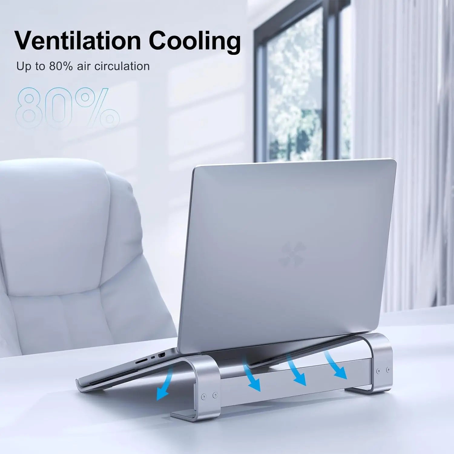 Aluminum Laptop Cooling Stand Riser for Desk Macbook Pro Air Dell HP Lenovo Notebook Computer Holder Bracket Support Accessories