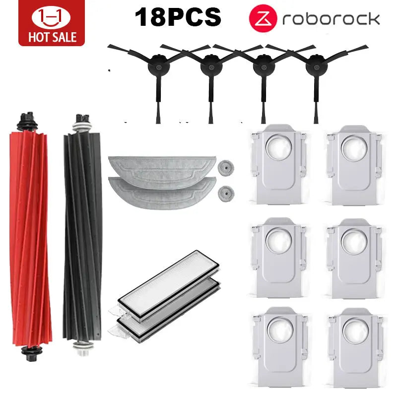 Roborock S8 MaxV Ultra robot Vacuum Cleaner Accessories mop Choth vacuum bags Side Brush Filter Replaceable Spare Parts