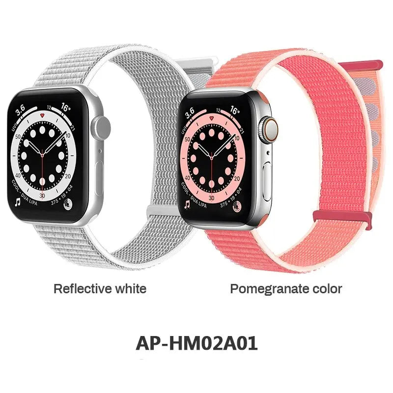 2 Packs Nylon Bands Compatible with Apple Watch 38mm 40mm 41mm 42mm 44mm 45mm 49mm for IWatch Series 9/8/7/6/5/4/3/2