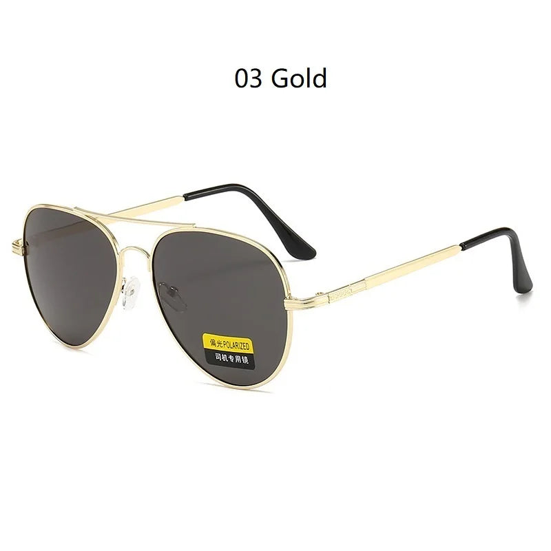 Luxury Pilot  Sunglasses Men Women Driving Fishing Retro Sun Glasses Brand Designer Male Metal Sunglasses For Man