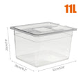 6L 11L Sous Vide Container Water Tank with Lid for Circulator Sous Vide Cooking Immersion Slow Cooker Cooking Tool