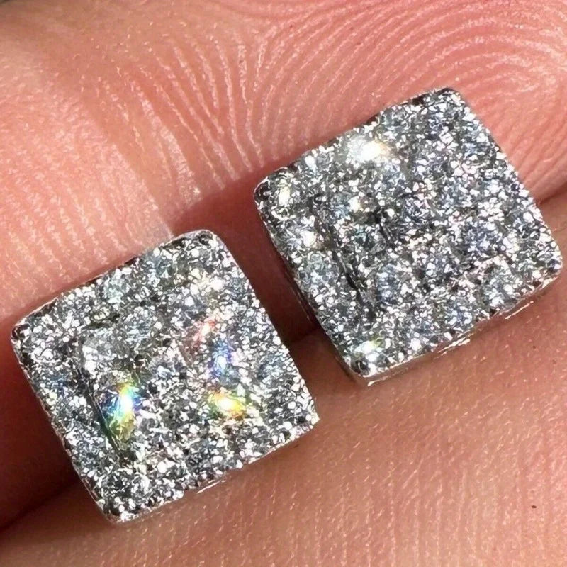 Square Stud Earrings – 11 Finishes