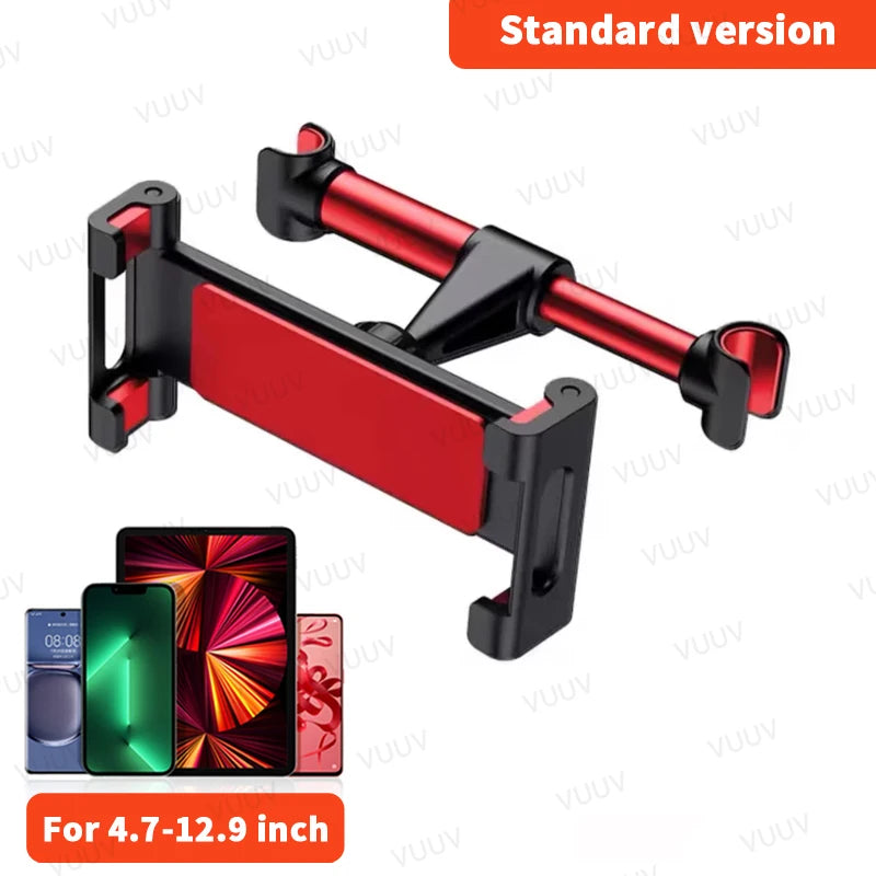 VUUV Car Headrest Tablet Holder Stand for 4.7-12.9inch Phone/Tablet Rotating Telescopic Tablet Bracket for Kids Support for Cars