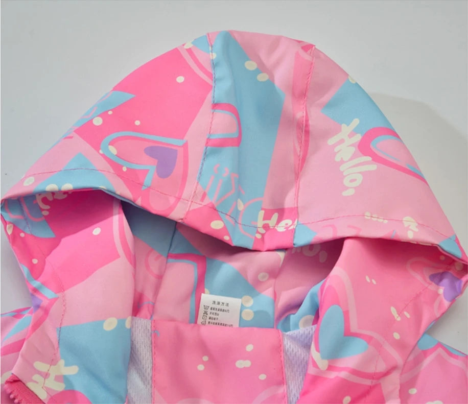 Girls Jacket Teenager Autumn Winter Casual Windproof Children Outdoor Overcoat
