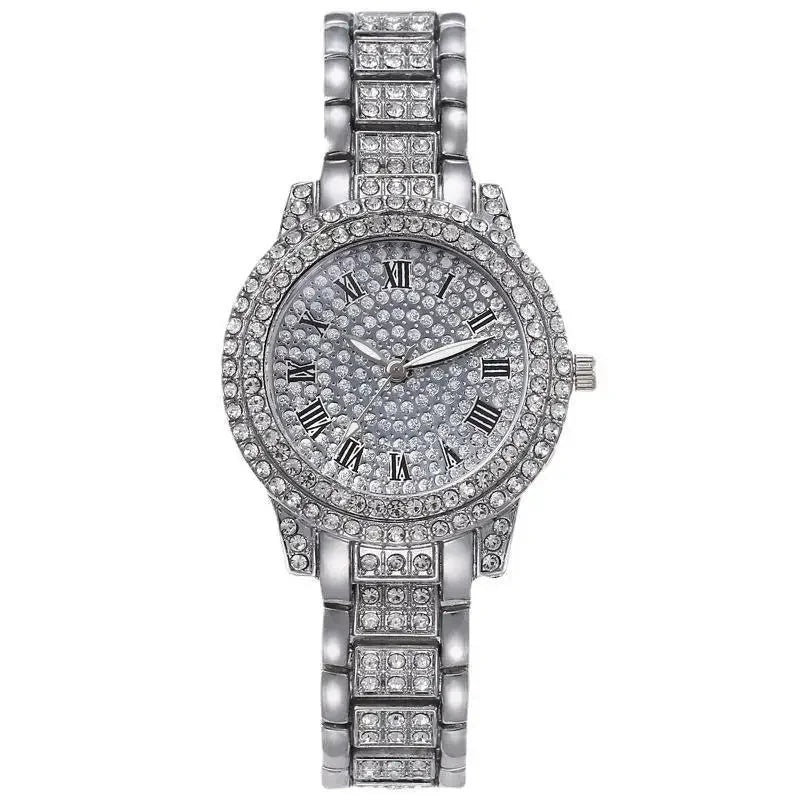 Women Fashion Shining Rhinestone Watch Brand Quartz Bracelet Watches Zircon Crystal Elegant Wristwatch Clock Friend Girls Gifts
