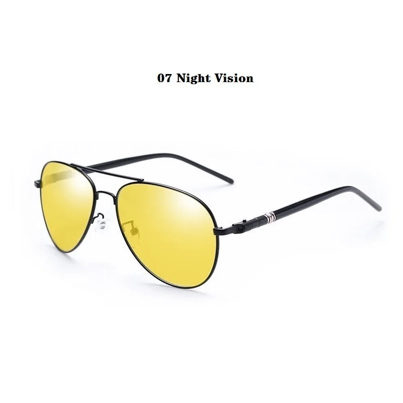 Luxury Pilot  Sunglasses Men Women Driving Fishing Retro Sun Glasses Brand Designer Male Metal Sunglasses For Man