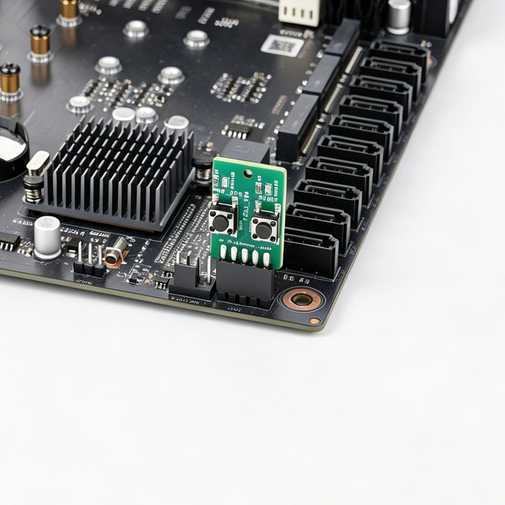 2x5-Pin to Reset Power ON/OFF Motherboard Power Switch Board LED Indicator Tester for Desktop PC Computer Server Repair DIY
