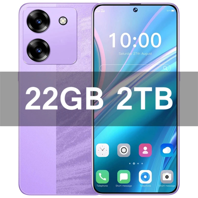 M7 Pro 12GB+512GB Smartphone 7.3inch 7800mAh 72+108MP Dual Android14 Cellphones Snapdragon8 gen3 SIM 5G Mobile phone AB22