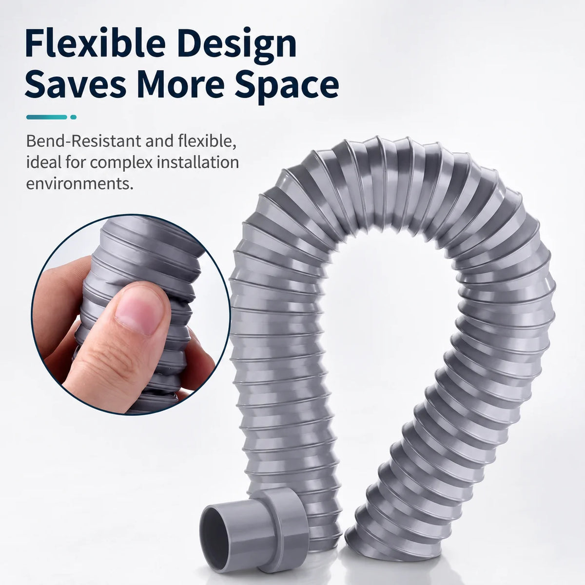 Universal Flexible Kitchen Sink Drain Pipe Anti-Odor Sewer Hose Extension Tube for Mop Pool Laundry Sink Accessories