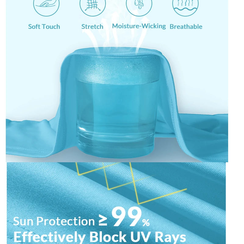 Men's Sun Protection shirts Summer UPF 50+ Long Sleeve Quick Dry Men Shirts Breathable Hiking Fish Performance Tops UV-Proof
