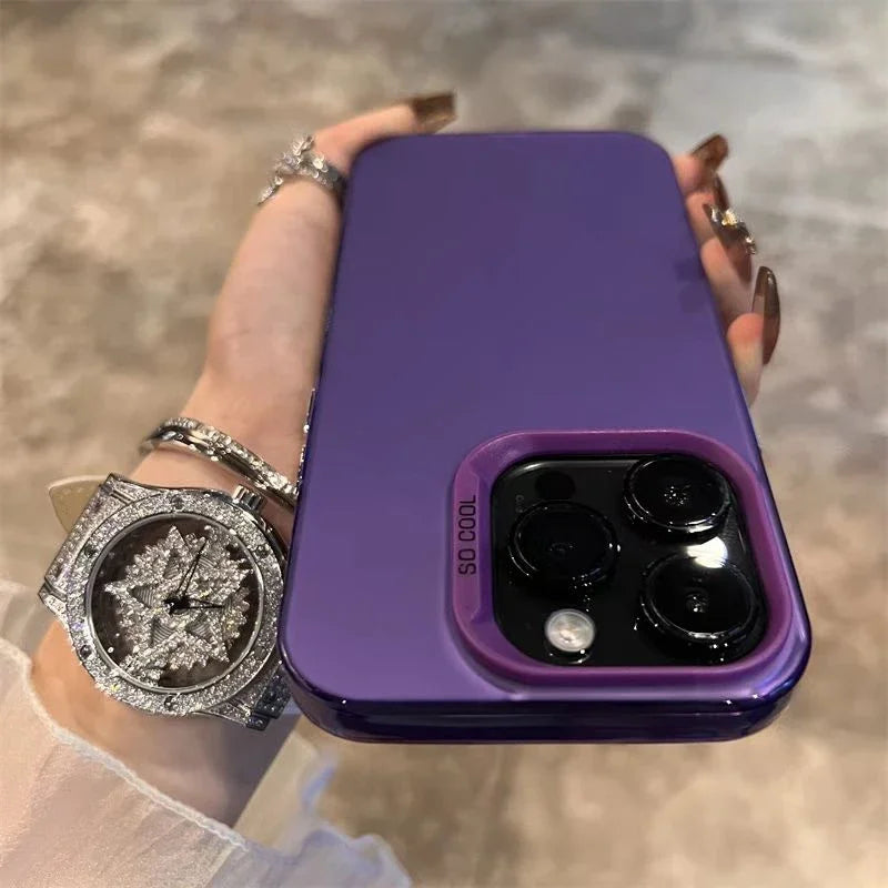Luxury Matte Phone Case For iPhone 11 12 13 14 15 16 Pro 17 Max Plus 17 Air  Shockproof Back Bumper Cases Cover