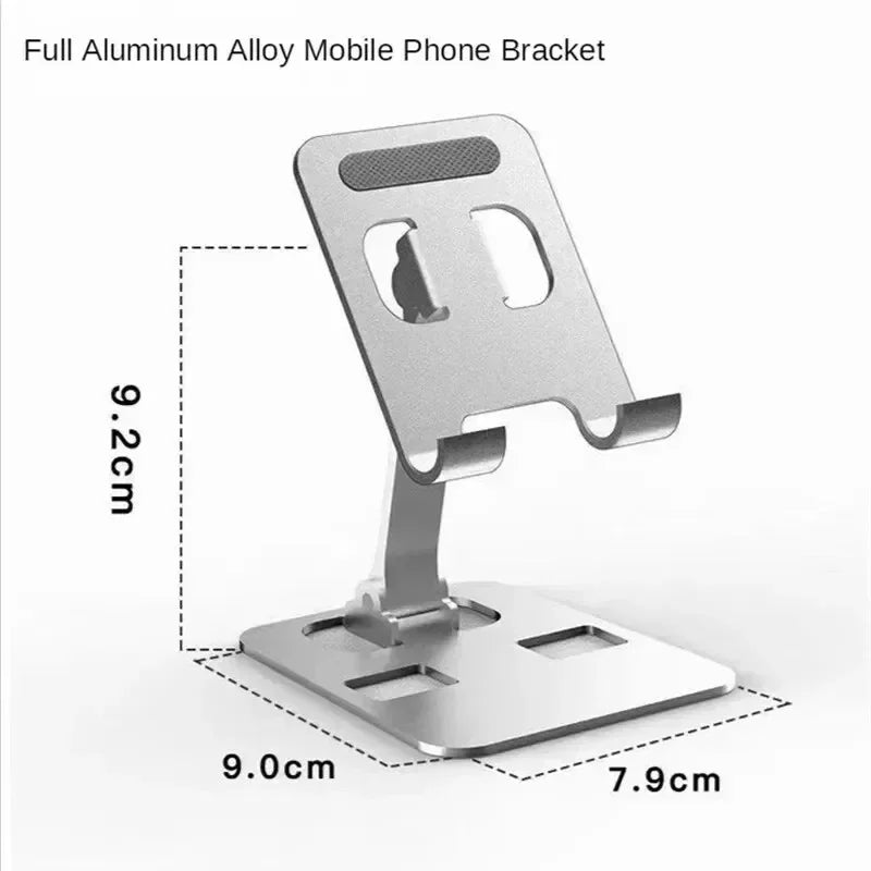 Universal Aluminum Alloy Tablet Stands Holder Flexible for iPad Adjustable Folding Lazy Desktop Live Mobile Phone Stand Mount