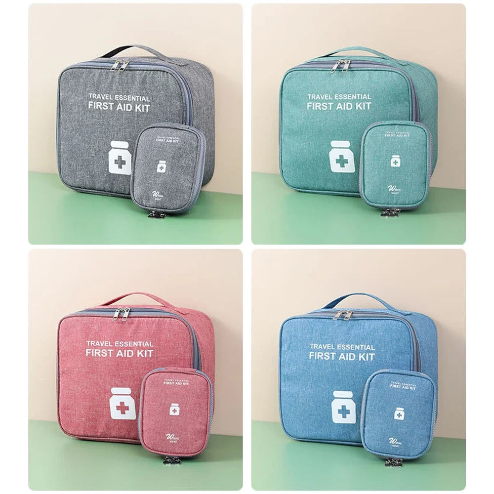 Family First Aid Kit Portable Outdoor Travel Storage Bag Household Large Capacity Layered Medicine Storage Bag