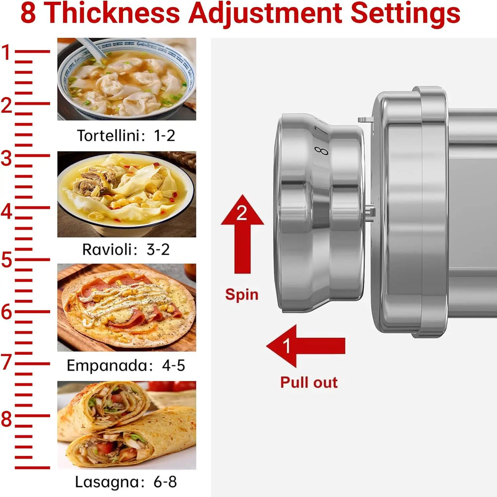 Noodle Attachment for Kenwood，lasagne Pasta Roller ,Fettuccine Cutter,Spaghetti Cutter,Adapter For Kenwood  Food Processor