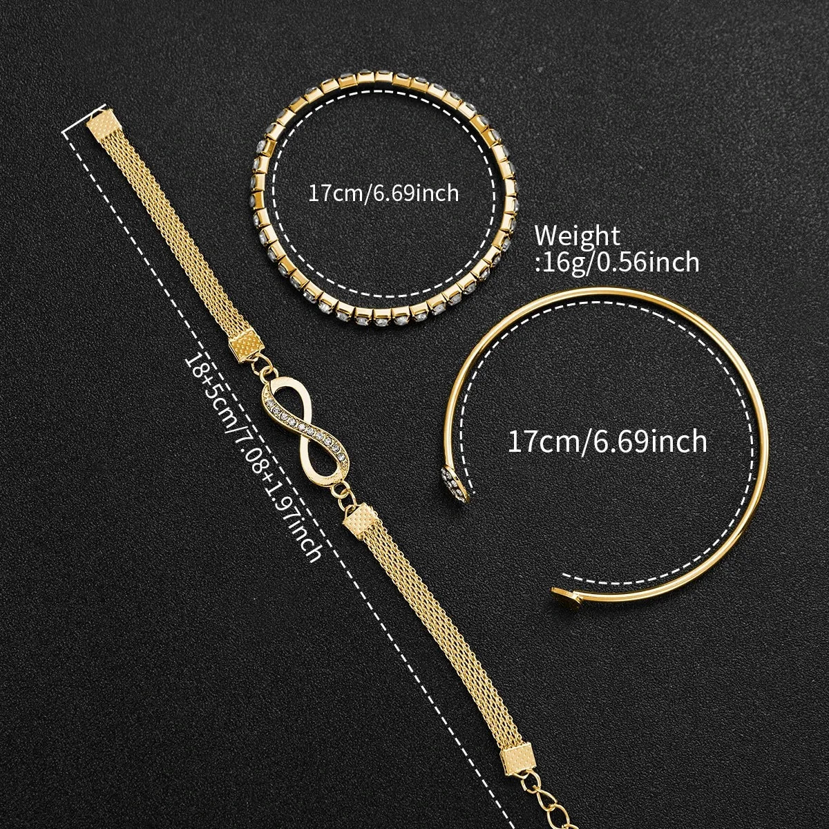4PCS Fashion Women Watches Rhinestone Bracelets Set Elegant Rectangle Ladies Roma Quartz Wristwatch Reloj Mujer(Without Box)