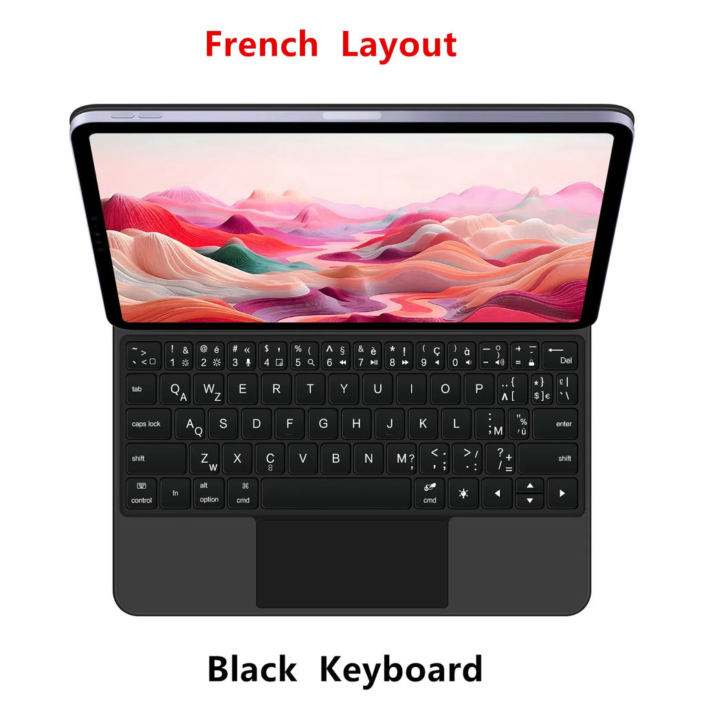 Magic Keyboard Folio For Xiaomi Pad 7 2024 Mi Pad 7 8 Pro 11.2" Tablet Smart Case for Xiaomi Pad 8 Spanish German keyboard cover