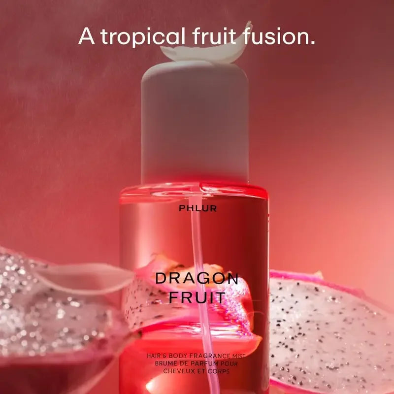 Phlur Dragon Fruit Hair & Body Mist 240ml 8.1fl.oz Tropical Fruity Long Lasting Fragrance
