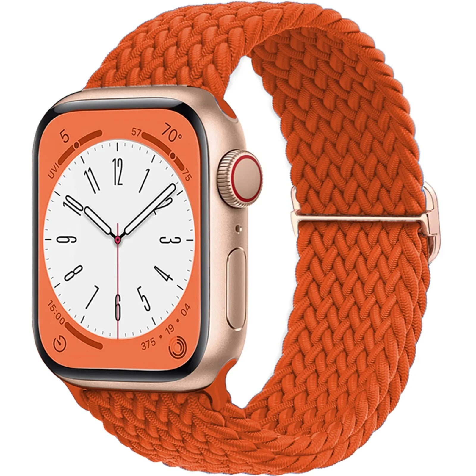 Braided Loop Strap For Apple Watch Ultra Band 49mm 44 45mm 42mm 41mm Nylon Elastic Belt Bracelet iWatch Series 9 8 7 6 5 4 SE 3