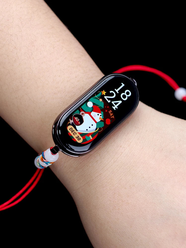 Mi Band 10 9 8 7 6 5 Strap New Design Bracelet for xiaomi Smart Band 8 NFC Wristband Twist Rope Mi 9 10 Accessories