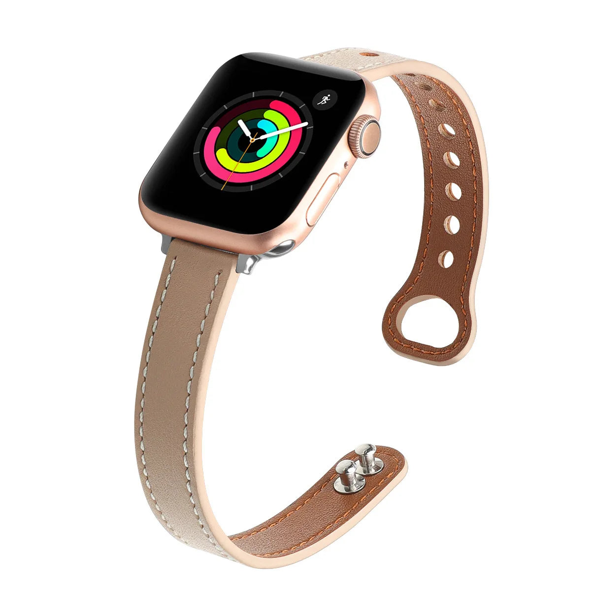 Thin Leather Strap for Apple Watch Band 10 9 8 46mm 42mm 41mm 44mm 45mm 38/40mm Women Watchband Bracelet Belt iWatch 7 SE 6 5 4