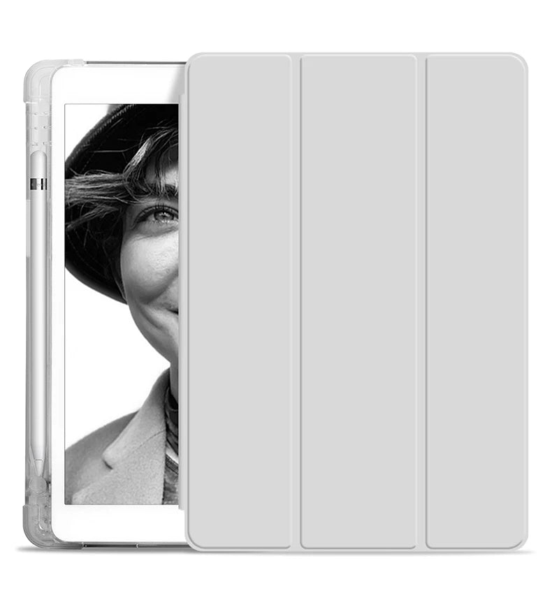 With Pencil Holder Case For iPad A19 12th A16 11th Pro 11 Air 11 5 4 10.9 10th 10.2 7 8 9th 9.7 5/6th Air 1/2 9.7 Air 3 Pro 10.5