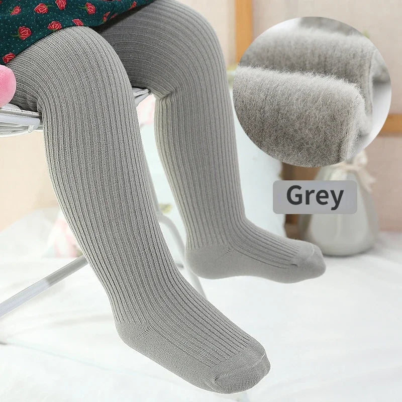 New Thicken Girls Tights for Winter Autumn 1 Pcs Warm Baby Girls Clothing Children Stockings 0-6 Years Old Solid Kids Pantyhose