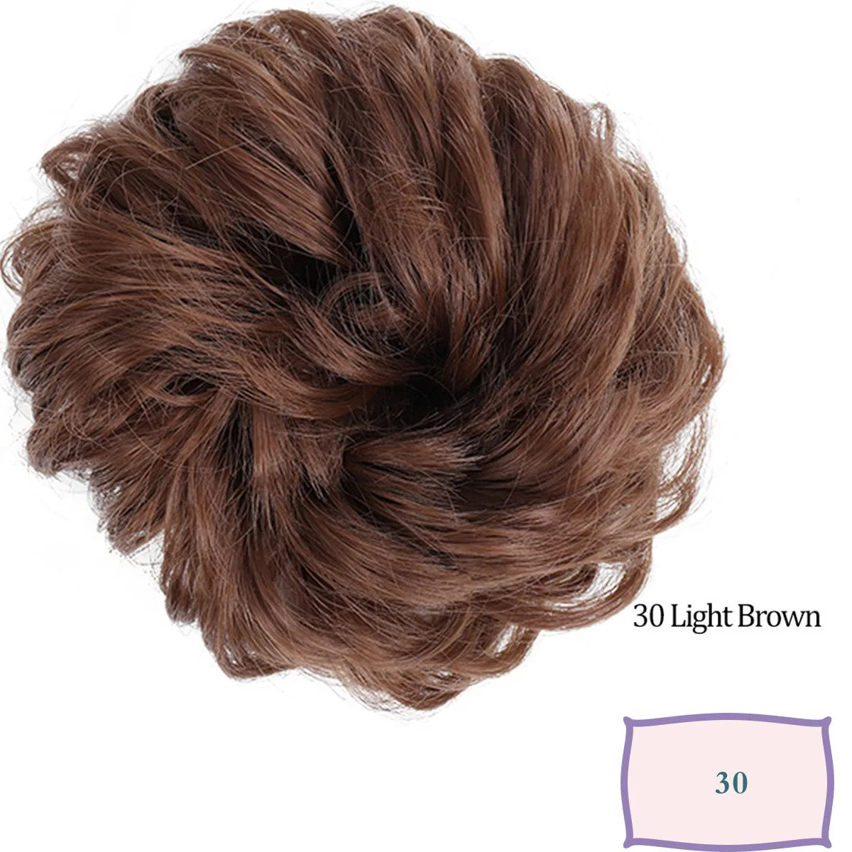 Synthetic Messy Hair Bun Chignon Scrunchies Fake Hair Band Braid Elastic Hairpiece Tail Chignon Donut Updo Hair Pieces for Women