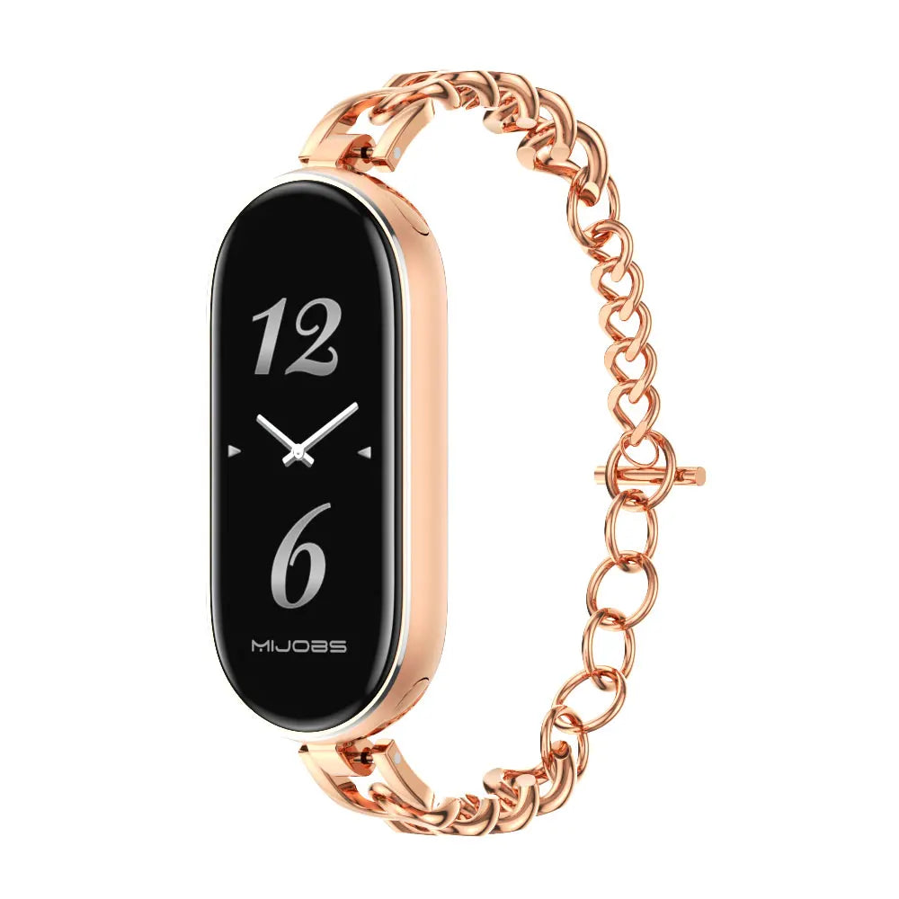 Mi Band 9 10 8 7 6 5 Strap for Xiaomi Smart Band 8 Bracelet NFC Global Version Leather Watch Band Mi 8 Wristband Miband 9 10