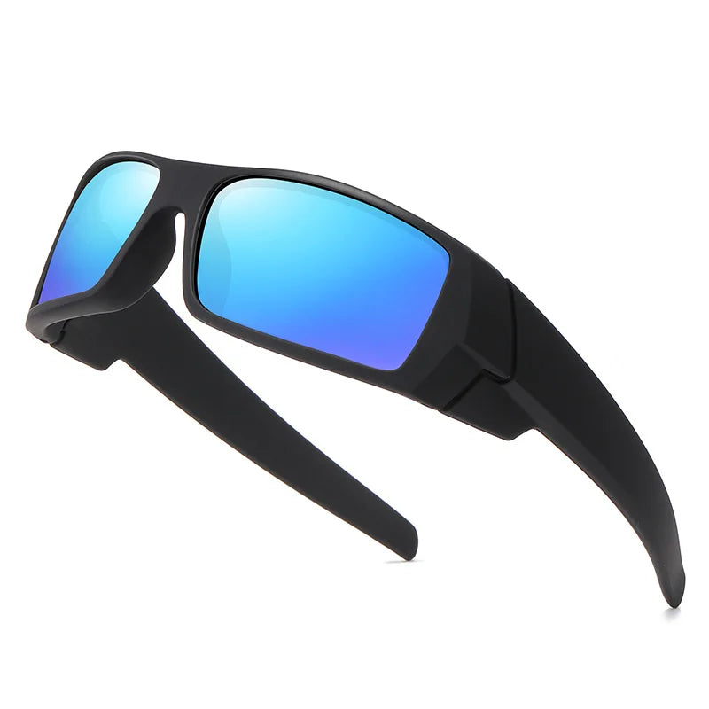 Square Frame Polarized Glasses, UV400 Full Frame for Cycling/Fishing, Outdoor Sports Sunglasses, Scratch-Resistant Lenses