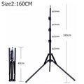 NAGNAHZ 78'' Photographic Lighting Tripod Aluminum Alloy Foldable Portable Light Stand Photography Camera Flash Mount Brackets
