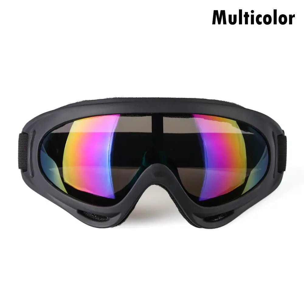 DIZETION 1Pc Winter Windproof Skiing Glasses Goggles Outdoor Sports Eyewear Glasses Ski Dustproof Lens Frame Sunglasses