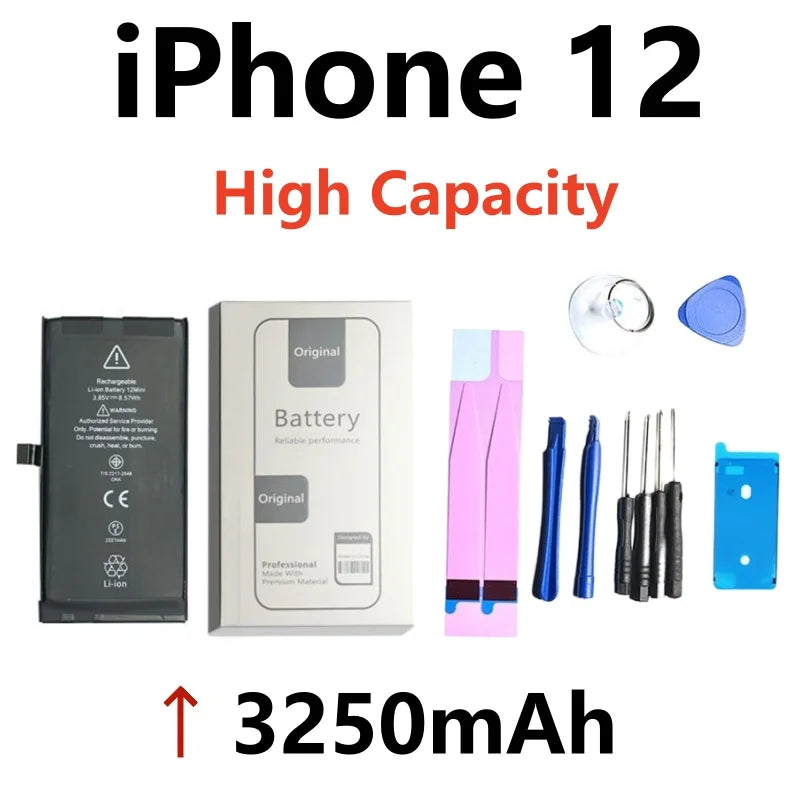 Xilecaly Battery For iPhone 14 Pro Max 11 Pro 12 13 Mini Pro Max Original Real High Capacity Replacement Bateria Warranty 1 Year