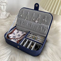 Portable Jewelry Box Jewelry Organizer Display Travel Jewelry Case Boxes Button Leather Storage Chenille Jewelers Joyero