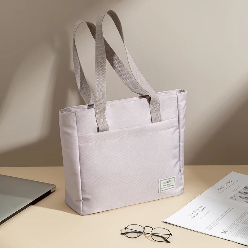 Shockproof Canvas Women Laptop Tote Bag 14 inch for Macbook Air Pro Huawei Dell ASUS Acer XiaoMi HP Notebook Handbags Briefcase