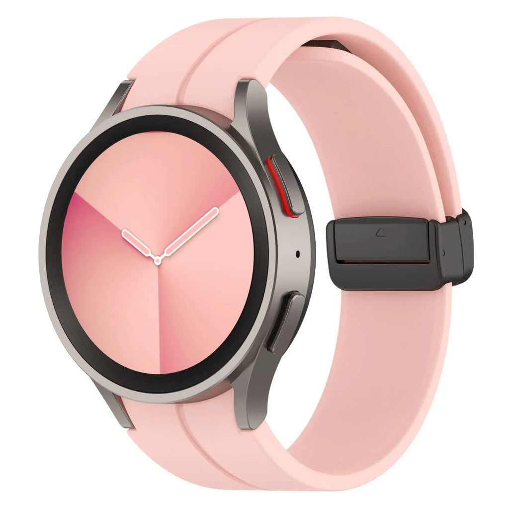 Original Silicone Band for Samsung Watch 7 6 5 4 Classic Strap 47mm 43mm 44mm 40mm Magnetic Buckle For Galaxy Watch 5 Pro 45mm