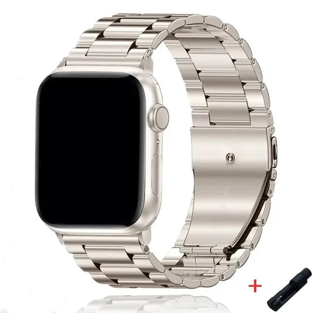 Stainless Steel Strap For Apple Watch Band 45mm Ultra 49mm 41mm 40mm 44mm Watch Strap Metal Bracelet For Iwatch Series 9 8 7 6 5